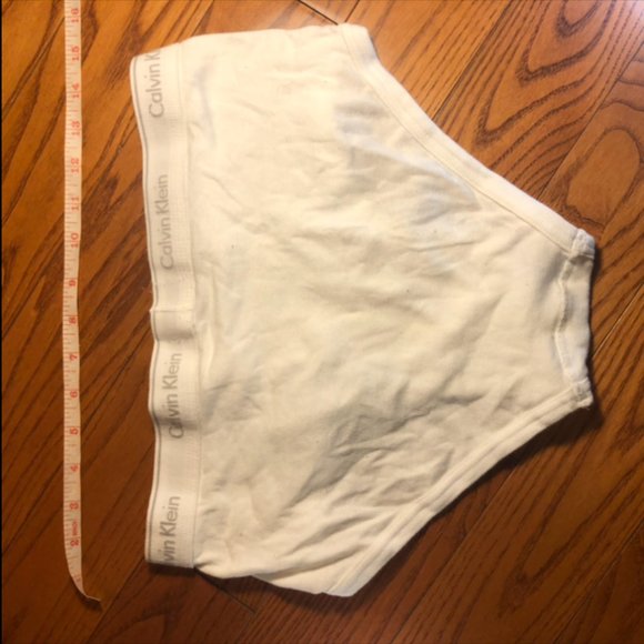 Men's Low Rise 100% Cotton Briefs - White - M - Picture 2 of 2